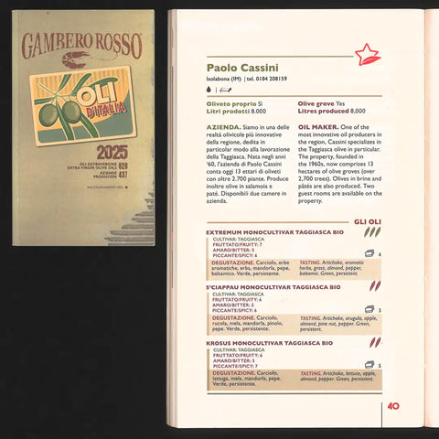 Paolo Cassini, Olio EVO, S'ciappau, 250ml